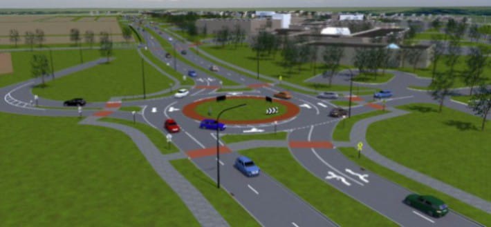 Bentley Be Inspired roundabout rendering - foth engineering