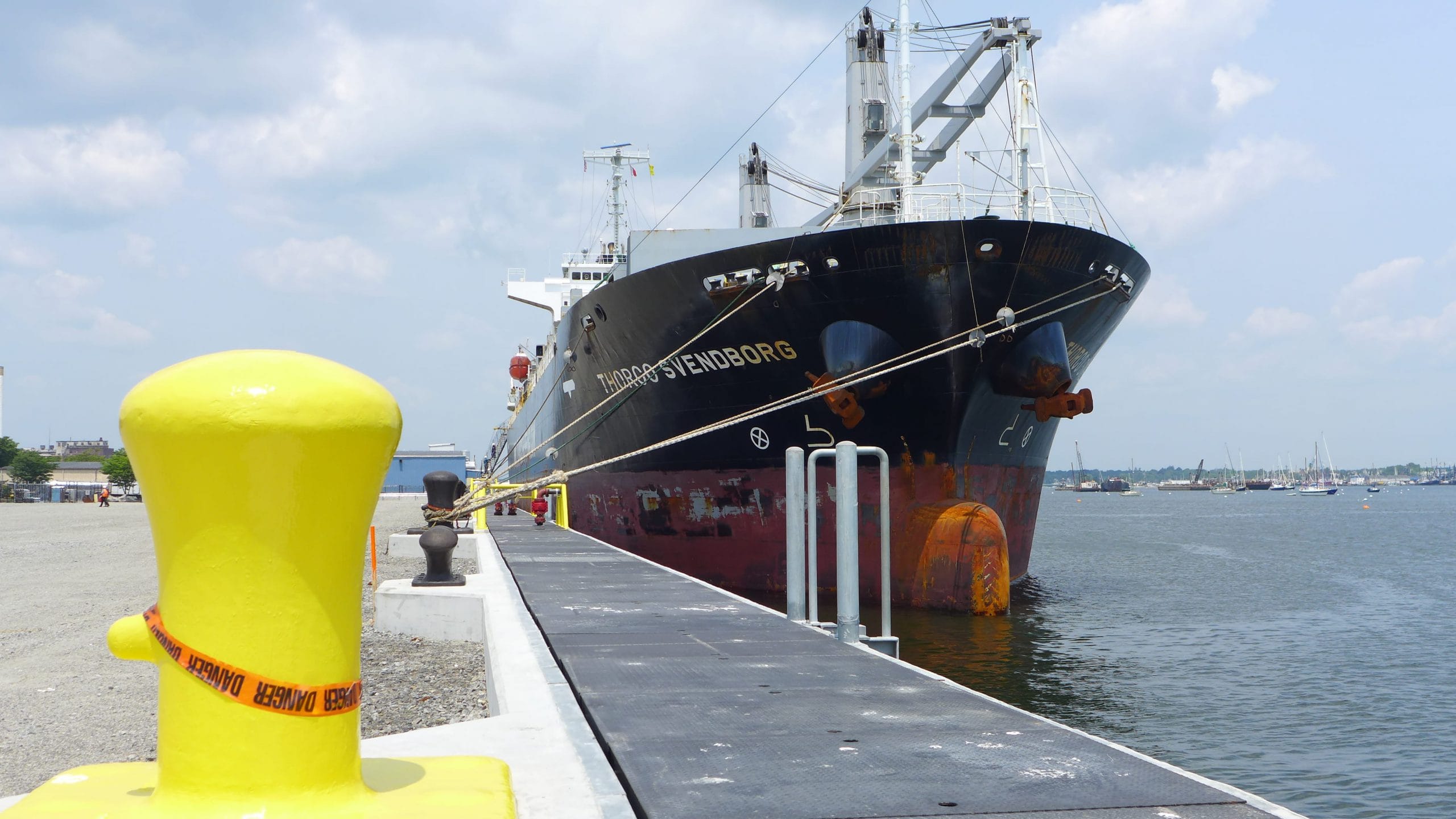 ship docked at harbor CLE Engineering