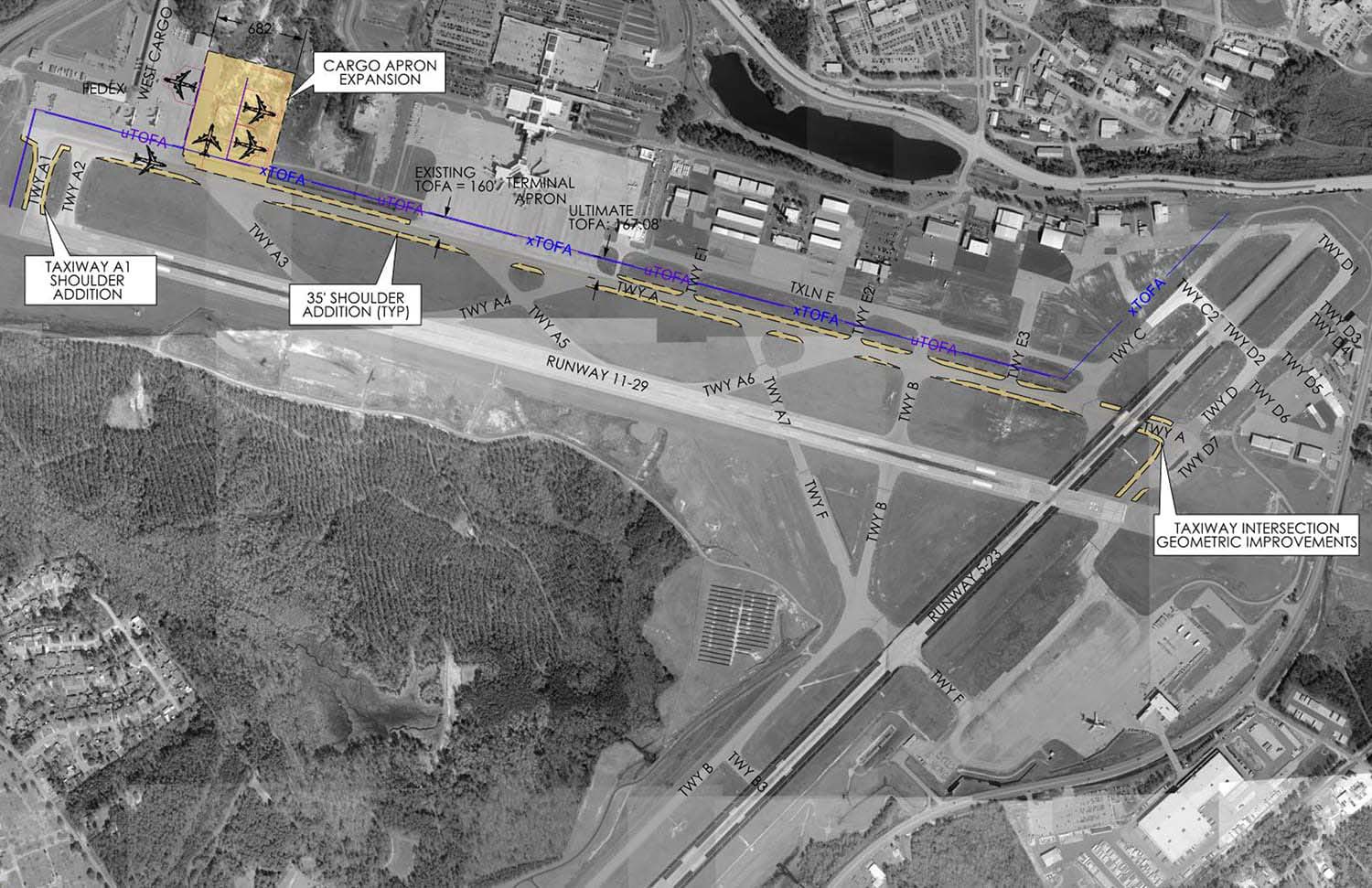 Columbia Metropolitan Airport B747-8 Airfield Geometry Study