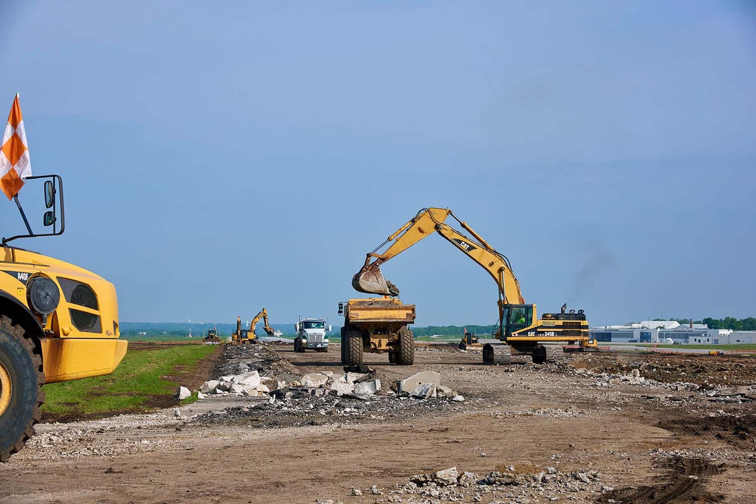 runway demolition and construction