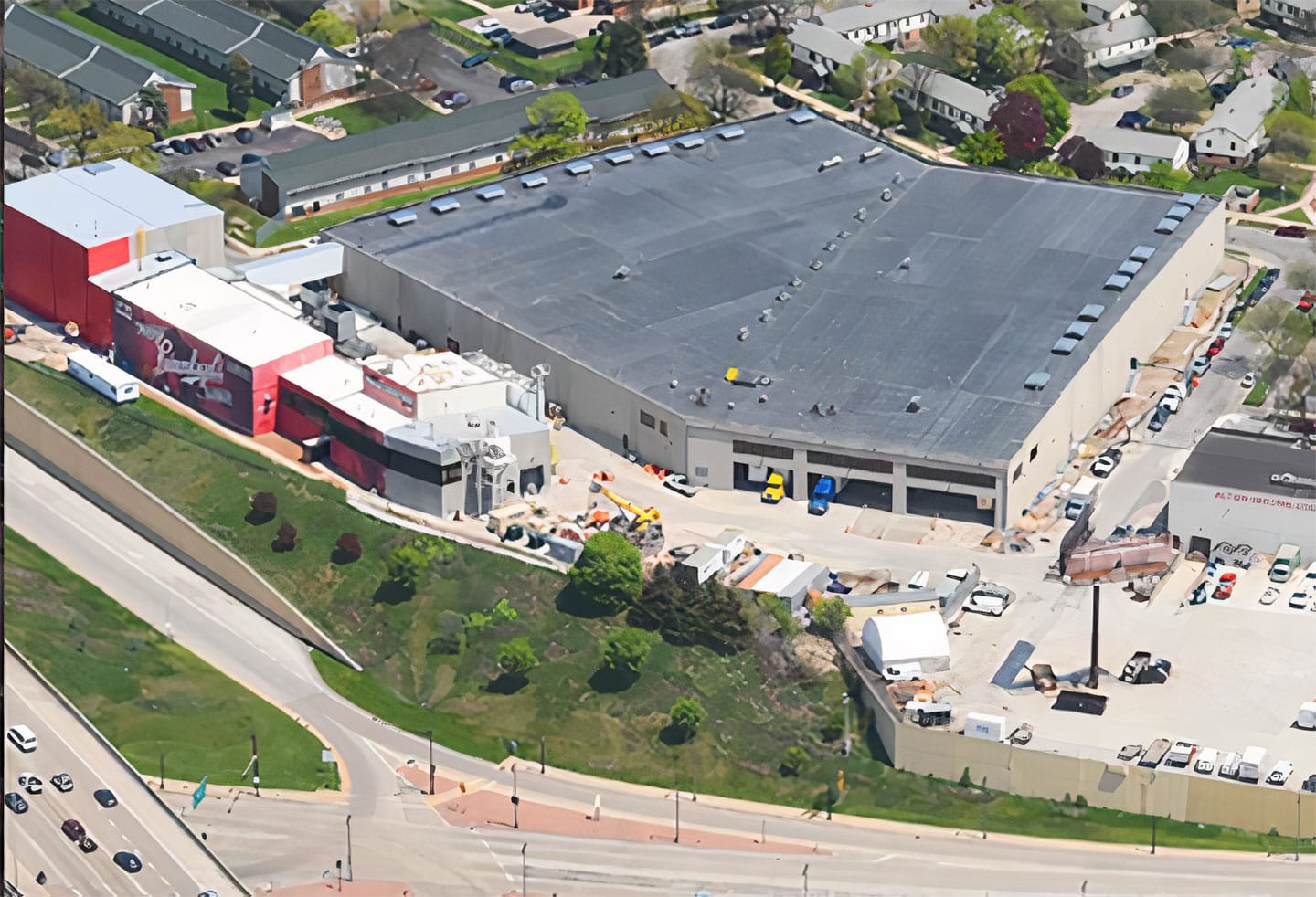 Aerial Photo of commercial building