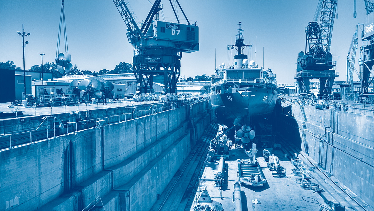 Ship Assembly at Port