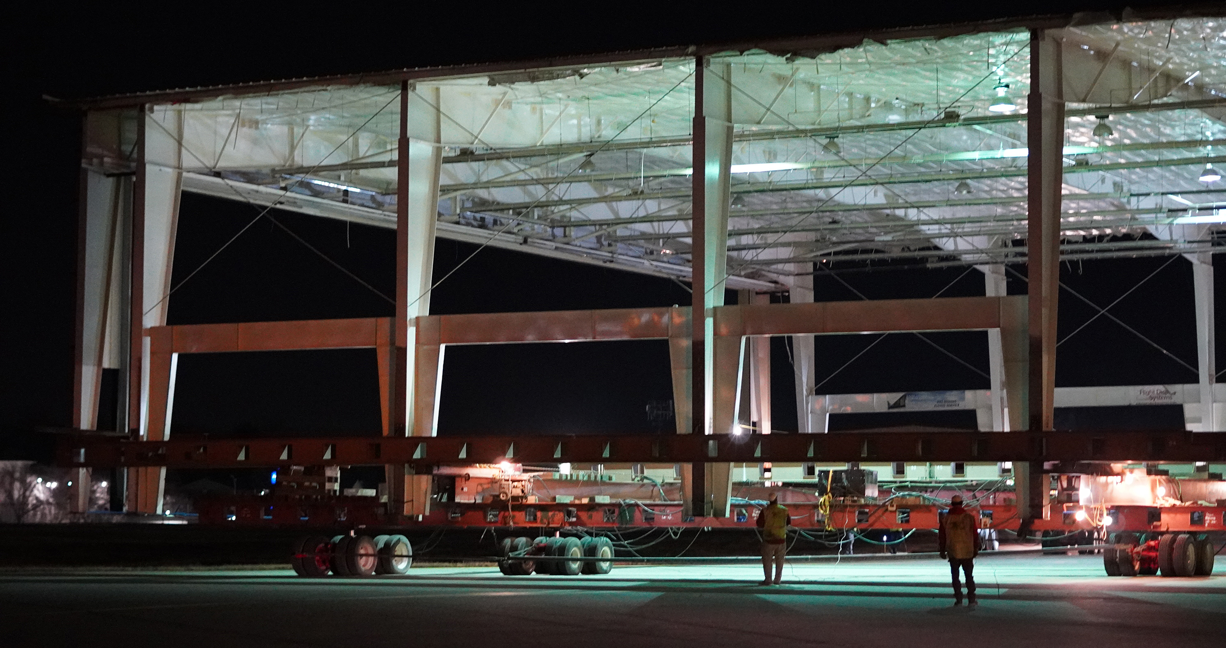 Hangar Relocation at Night