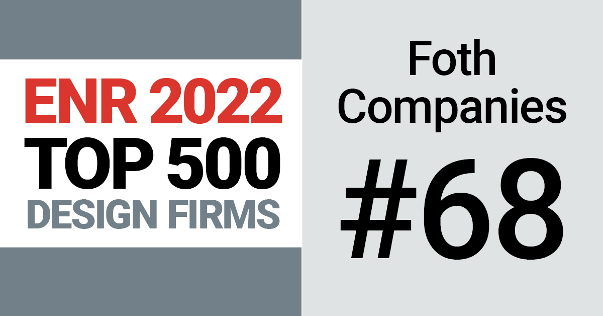 Foth ranked #68 on ENR top 500 engineering firms