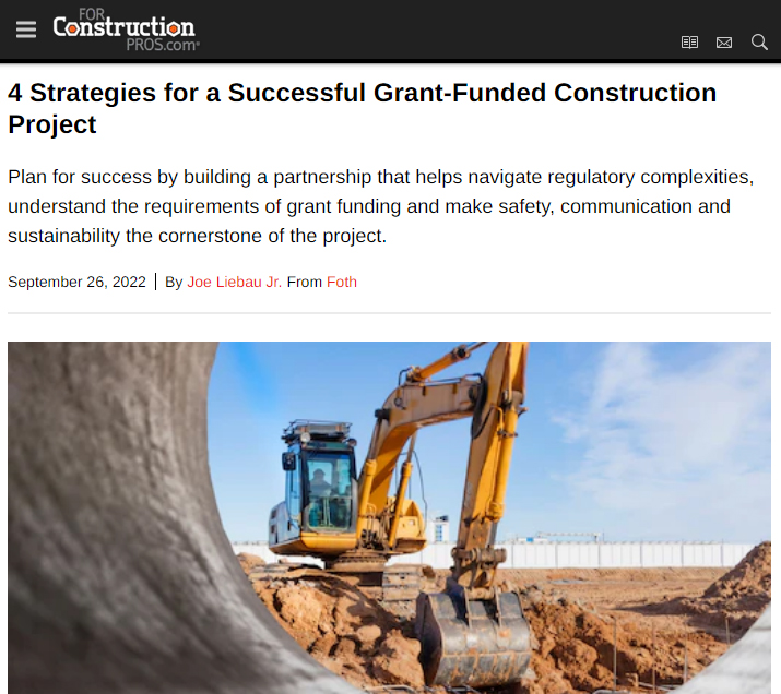 Foth Insights Published in ForConstructionPros