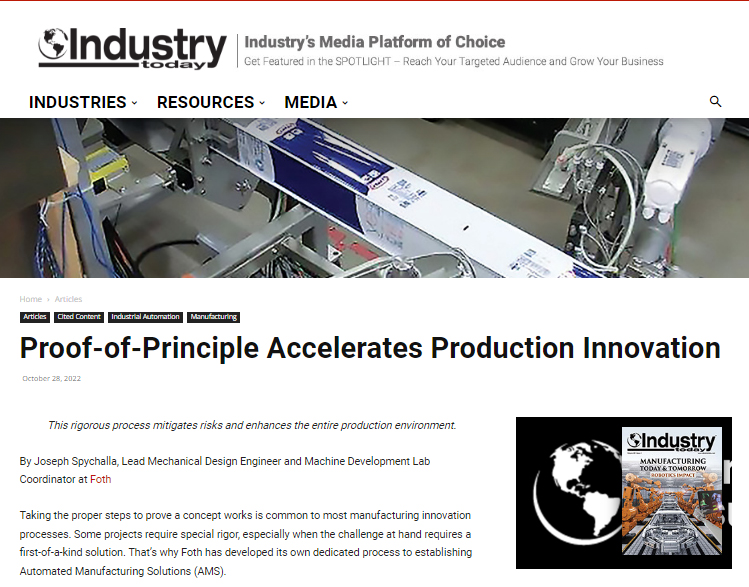 AMS Article on Industry Today Website