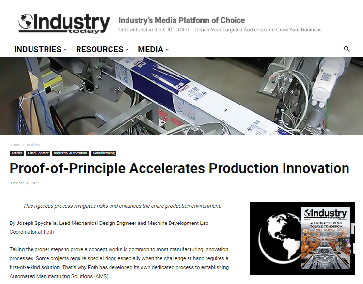 Foth’s AMS Process Featured in Industry Today