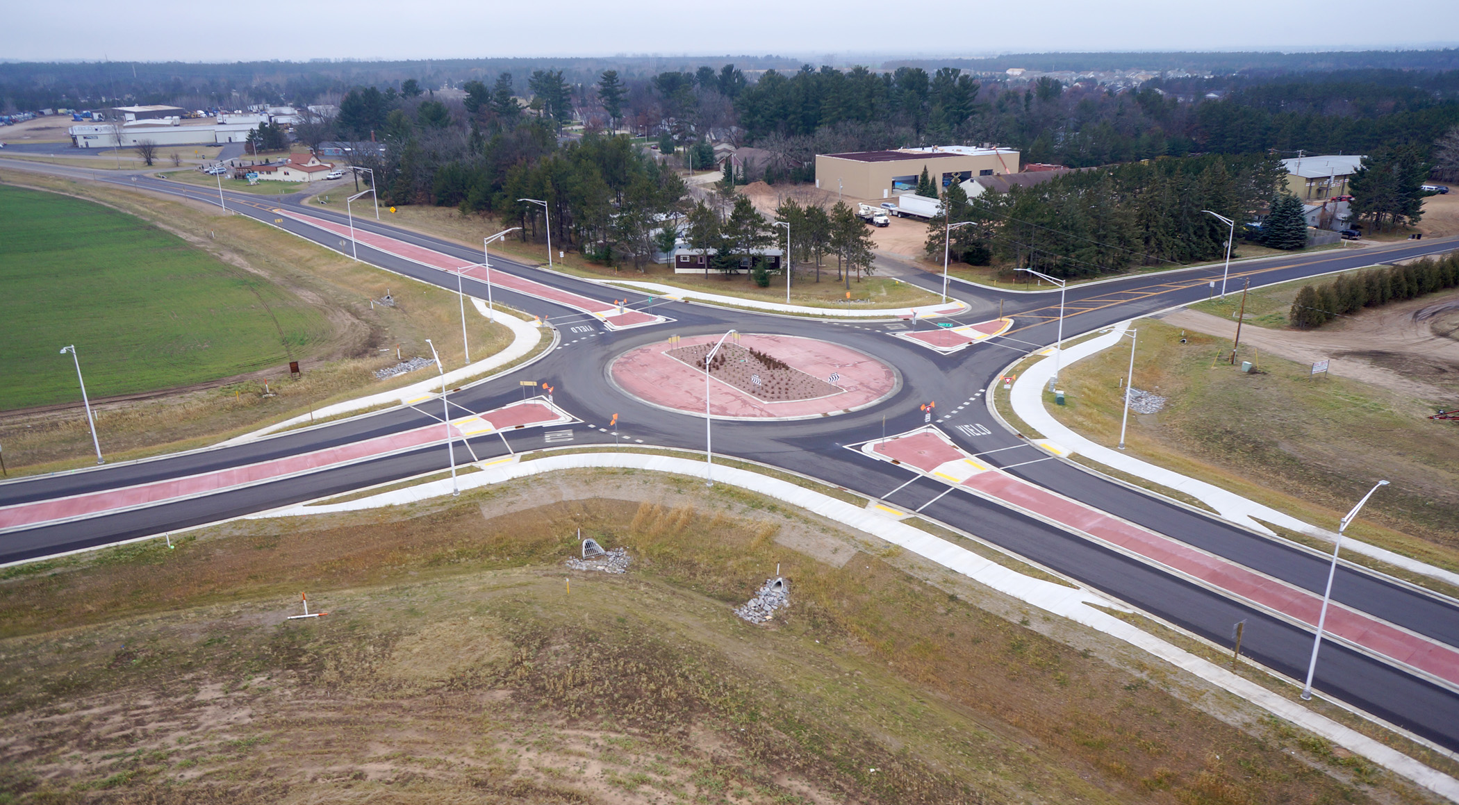 STH 54 and Maple Drive Intersection Roundabout