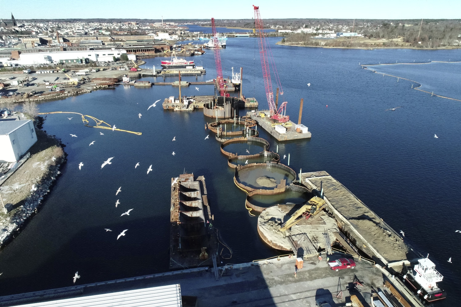 New Bedford Port in Massachusetts