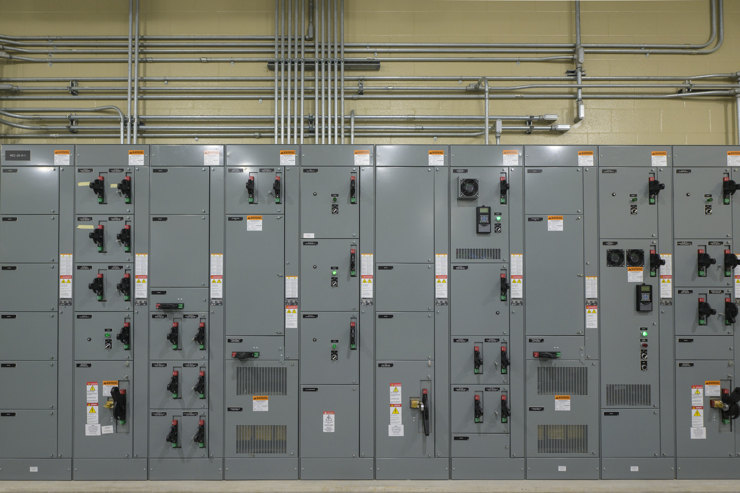 Electrical panels at lift station