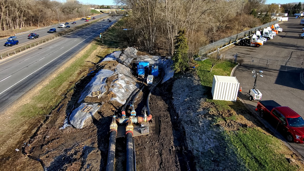 Aerial image of interceptor area.